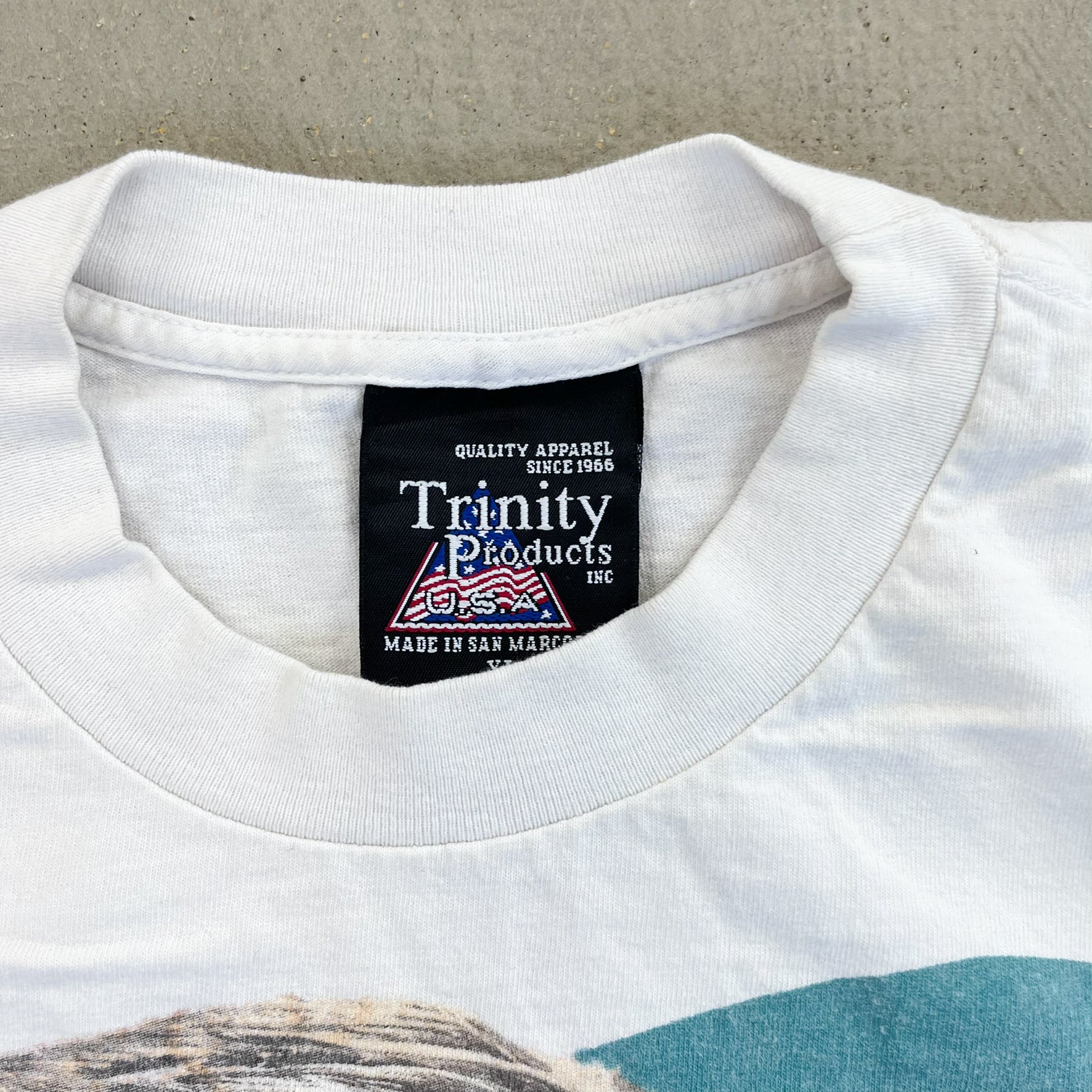F- Vintage '96 Elvis Presley Picture & Text Tee