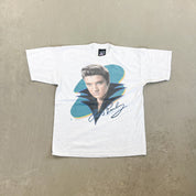 F- Vintage '96 Elvis Presley Picture & Text Tee