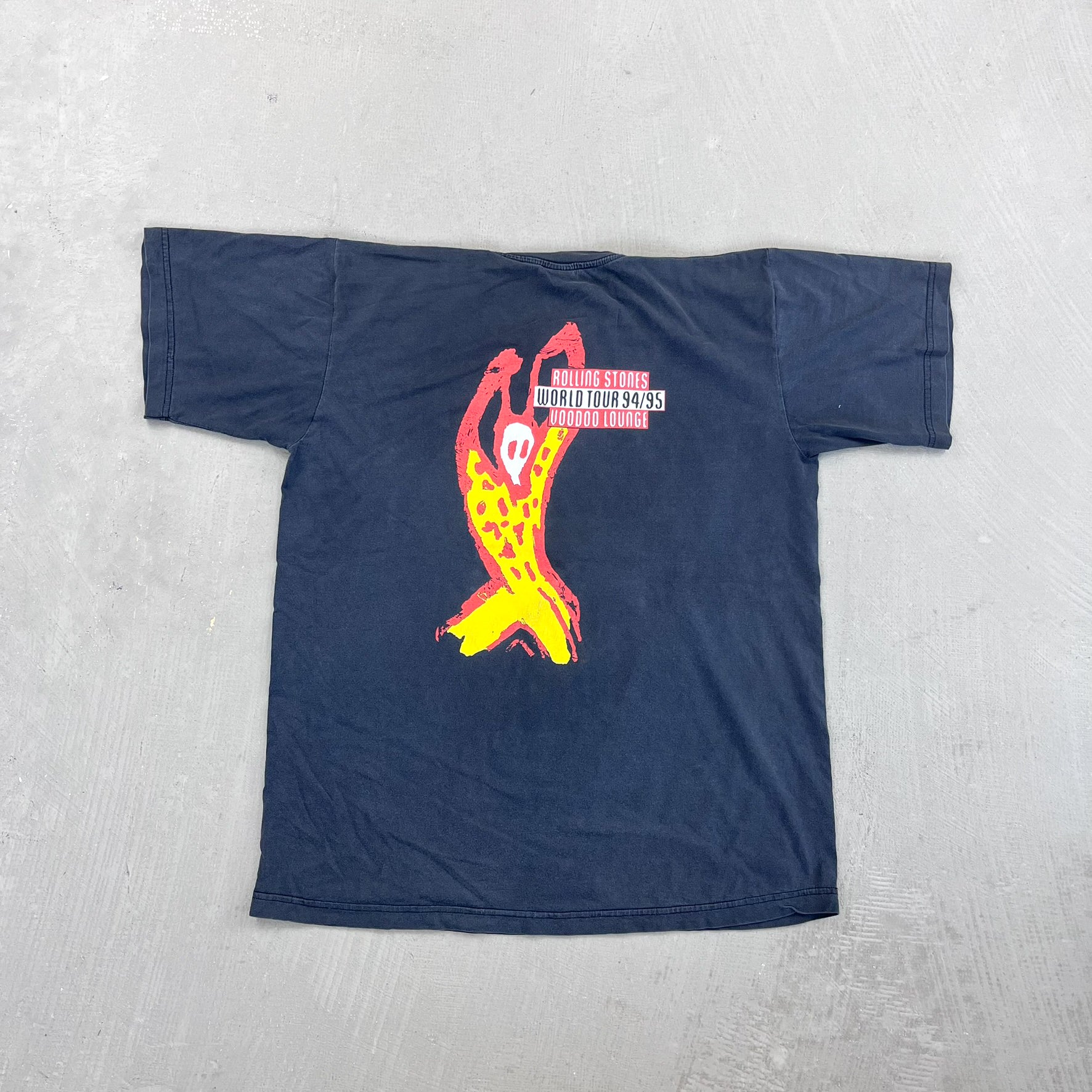 F- Vintage '94 The Rolling Stones Voodoo Lounge Tongue Logo Brockum Tag Tee