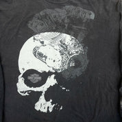 F- Vintage Harley Davidson Bahamas Skull & Logo Long Sleeve Tee
