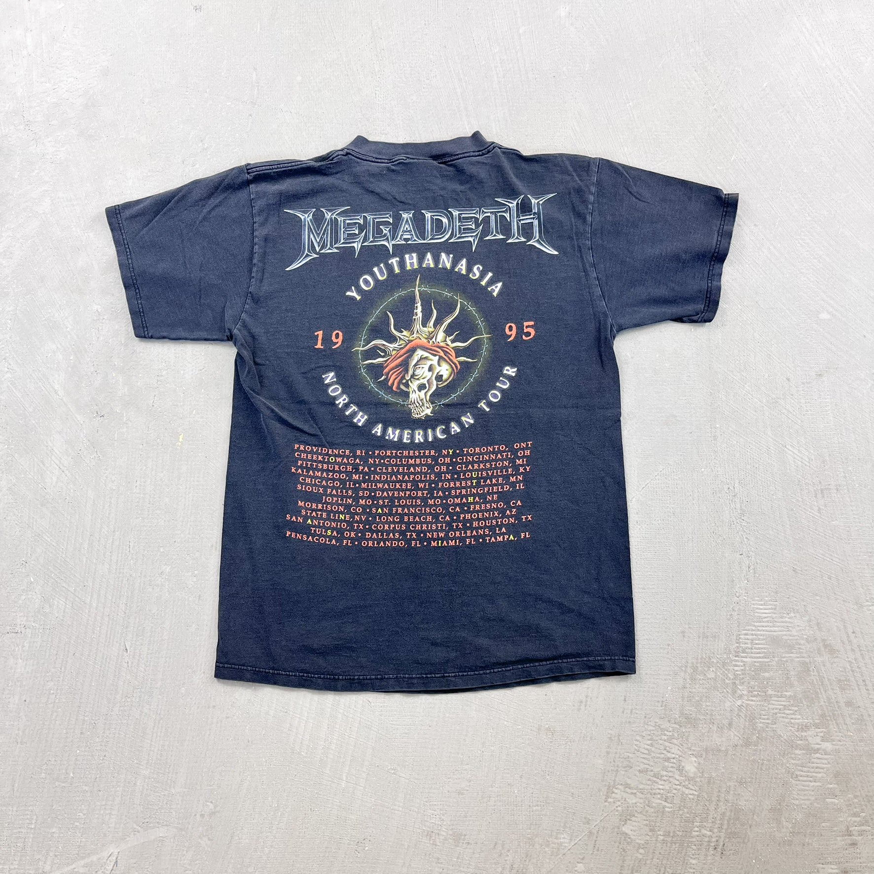 F- Vintage '95 Megadeth Youthanasia North American Tour Tee
