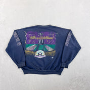 F- Vintage '95 Regina Grey Cup CFL Raven Tag Graphic Crewneck