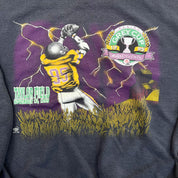 F- Vintage '95 Regina Grey Cup CFL Raven Tag Graphic Crewneck