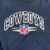 F- Vintage Dallas Cowboys NFL Logo Athletic Embroidered Text Crewneck