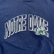 F- Vintage Notre Dame Fightin' Irish Starter Embroidered Text & Logo Crewneck