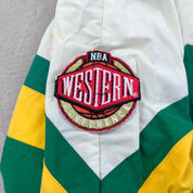 F- Vintage Seattle Supersonics NBA Apex One Zip Up Windbreaker