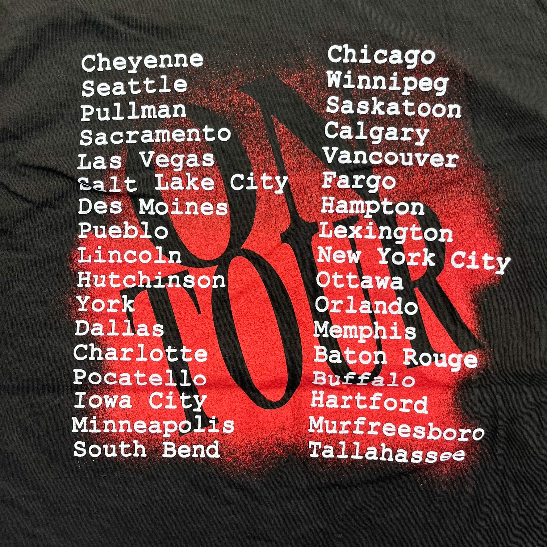 F- Vintage '93 Garth Brooks On Tour Picture Single Stitch Tee