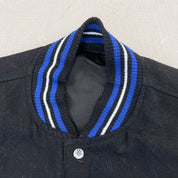 F- Vintage Jeff Hamilton Toronto Blue Jays MLB Reversible Bomber Style Jacket