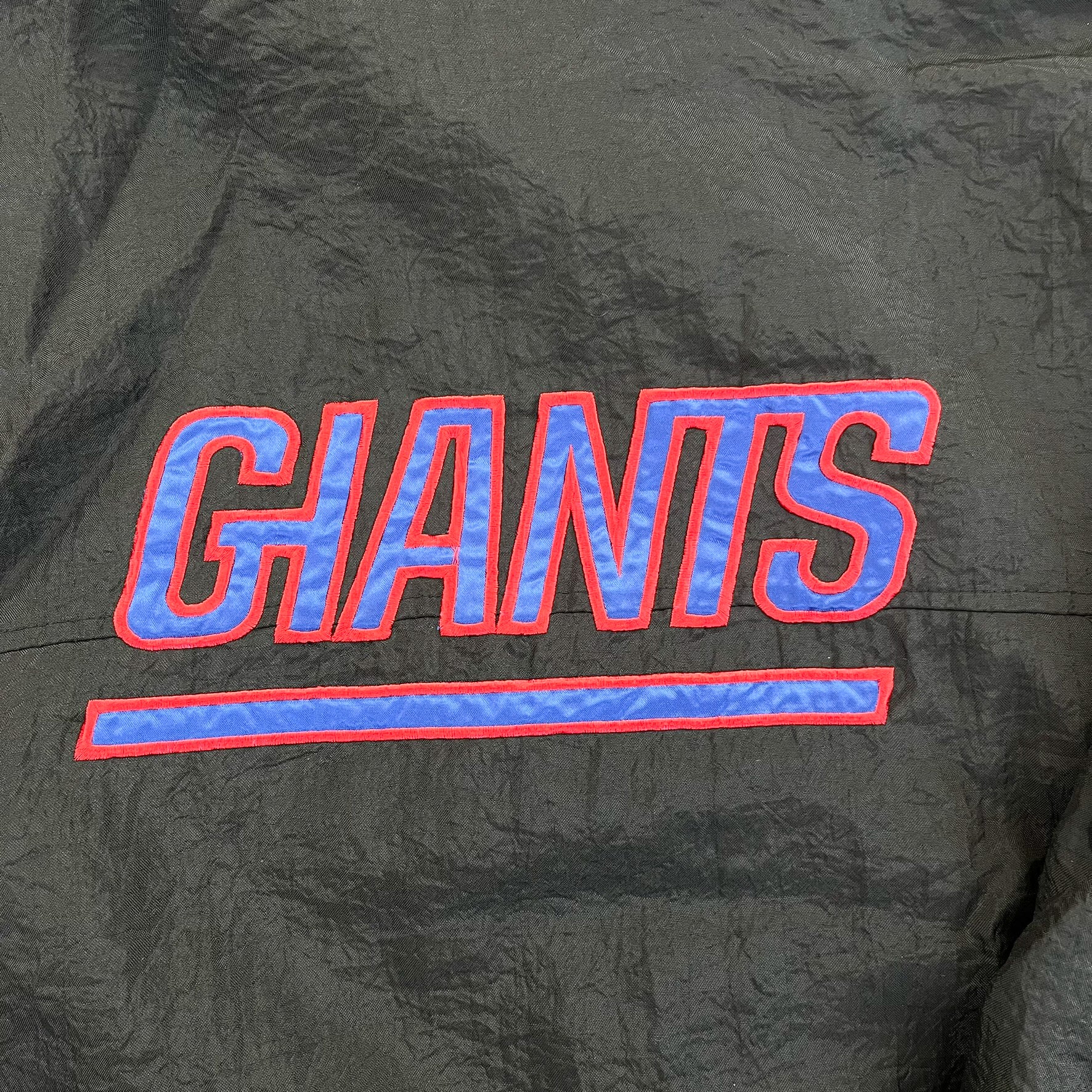 F- Vintage New York Giants NFL Starter Anorak Hooded Winter Jacket