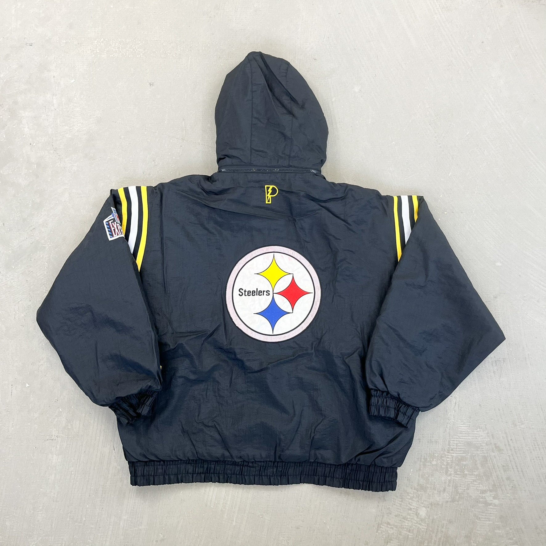 F- Vintage Pittsburgh Steelers NFL Experience Pro Player Winter Jacket