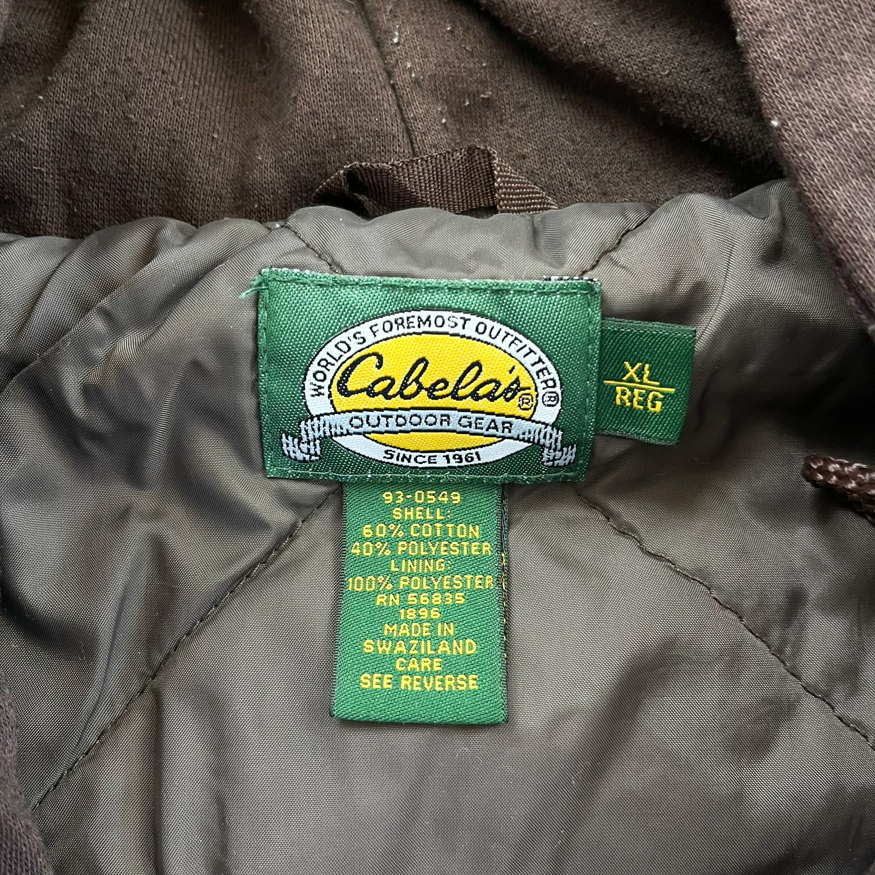 F- Vintage Cabela's Real Tree Camo Hooded Bomber Jacket