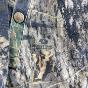 F- Vintage Cabela's Real Tree Camo Hooded Bomber Jacket