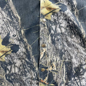 F- Vintage Cabela's Real Tree Camo Hooded Bomber Jacket