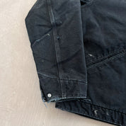 F- Vintage Carhartt Detroit Insulated Black Made In USA Work Jacket