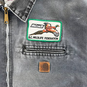 F- Vintage Carhartt Detroit Insulated BC Wildlife Federation Work Jacket