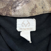 F- Real Tree Camo Pattern Embroidered Logo Zip Up Polar Fleece