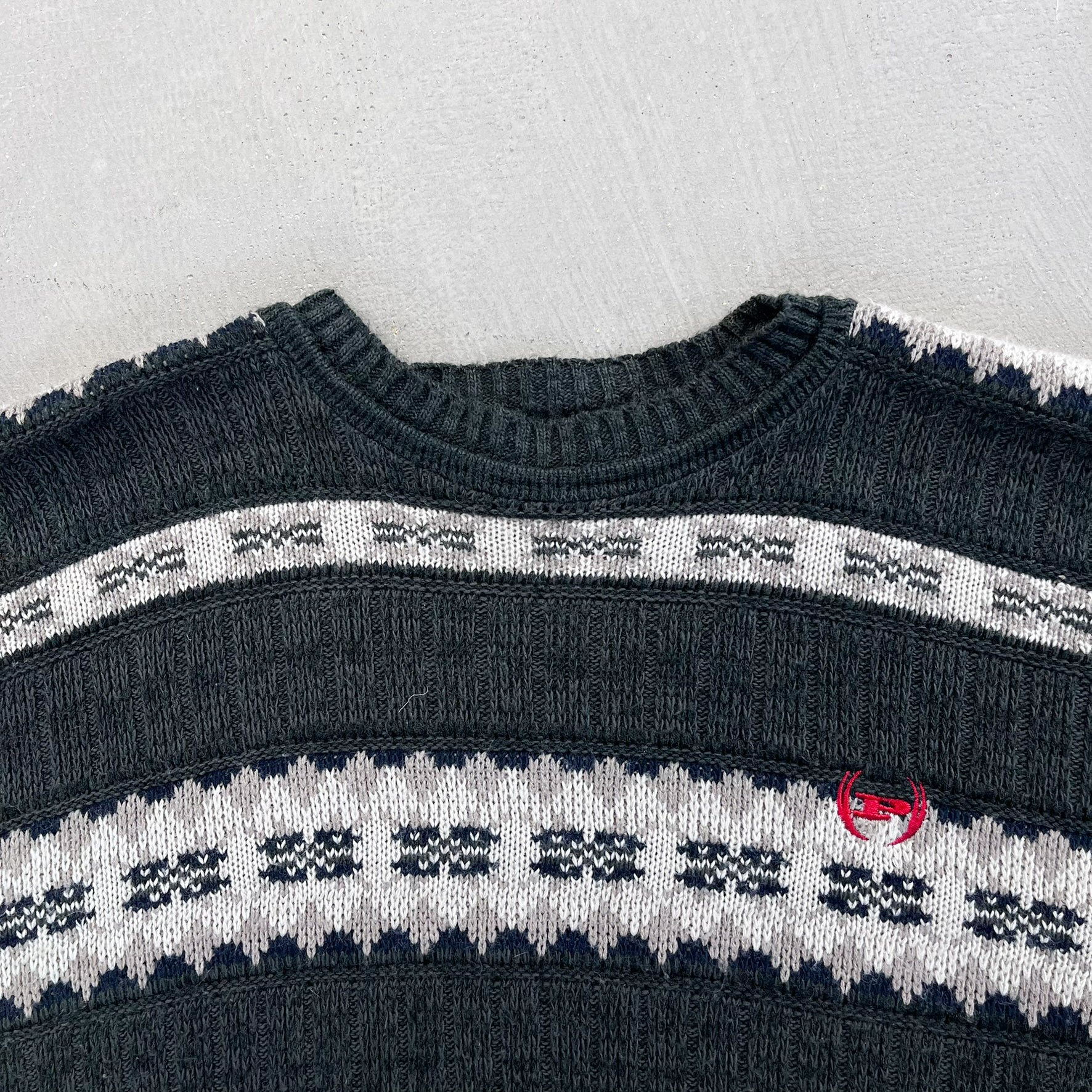 F- Vintage Phat Farm Patterned Knit Sweater