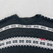 F- Vintage Phat Farm Patterned Knit Sweater