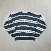 F- Vintage Phat Farm Patterned Knit Sweater
