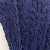 F- GAP 90s Woven V Neck Style Knit Sweater