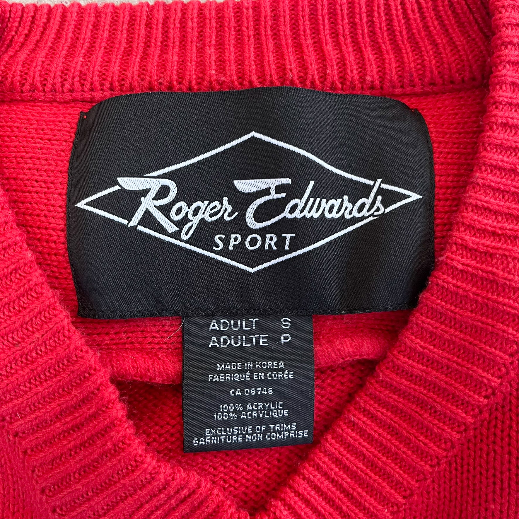 F- Vintage '94 Team Hockey Canada Roger Edwards Knit Sweater