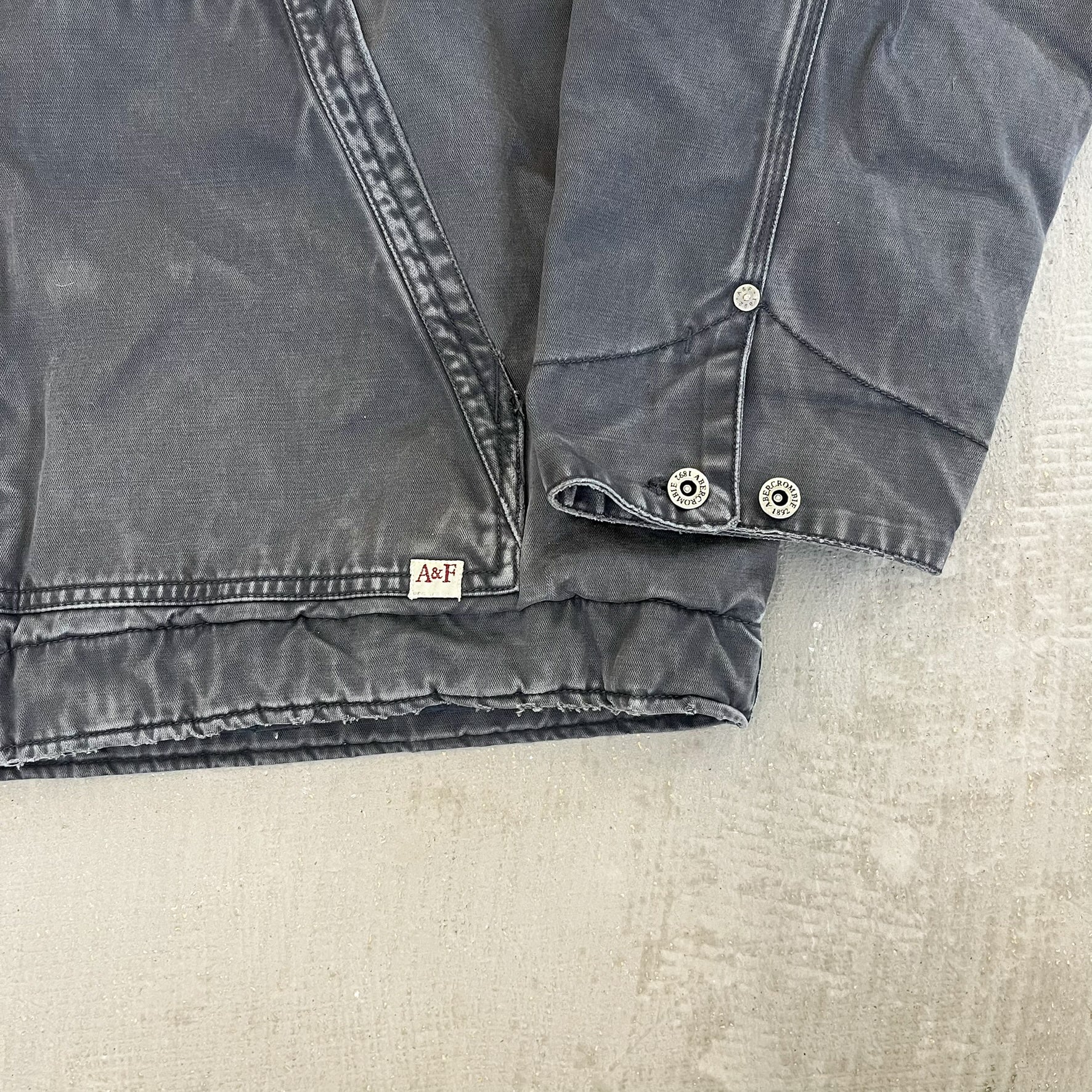 F- Abercrombie & Fitch Insulated Zip Up Work Jacket