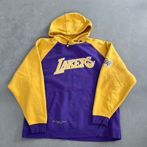 F- Vintage Los Angeles Lakers NBA Reebok Embroidered Script Hoodie