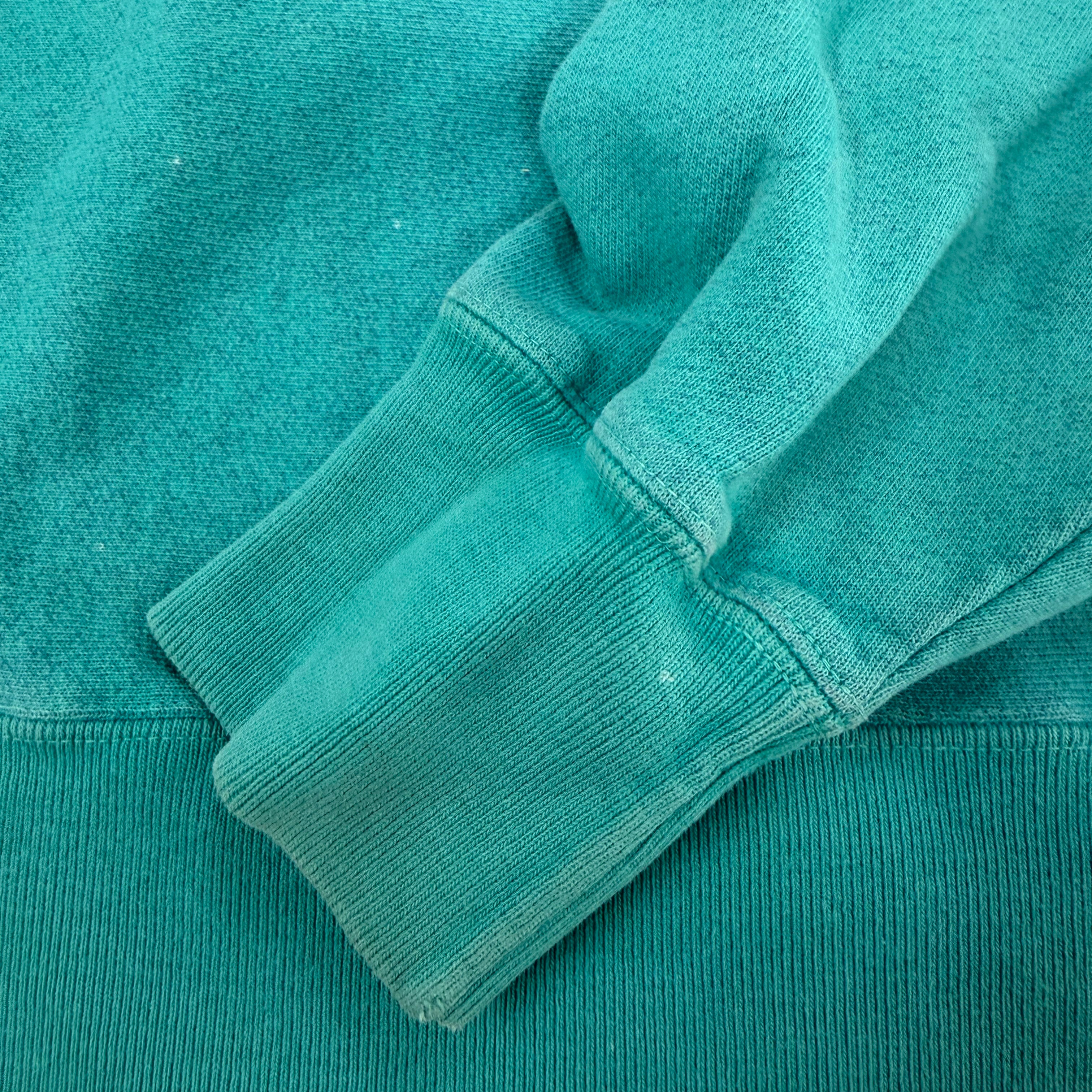 F- Vintage Champion Reverse Weave Teal Crewneck