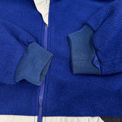 Vintage Toronto Blue Jays MLB Chalkline Embroidered Text Logo Zip Up Polar Fleece - M