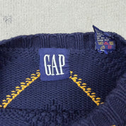 F- Vintage 90s Gap Pattern Knit Sweater