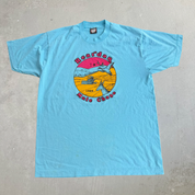 J- Vintage '89 Reardan Mule Chase Graphic Made In USA Single Stitch Tee - XL (fits L)