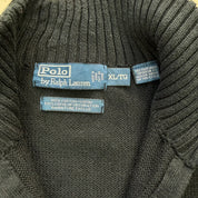 F- Vintage 90s Polo Ralph Lauren Quarter Zip Knit Sweater - XL