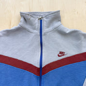 F- Vintage 80s Nike Zip Up Sweatshirt Track Jacket - M