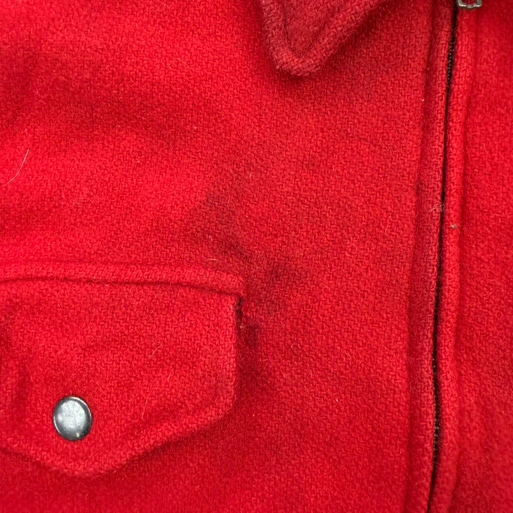 F- Vintage 90s Polo Ralph Lauren Wool Zip Up Pea Coat Jacket - M