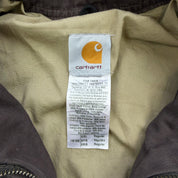 F- Carhartt Lightweight Hamilton Chocolate Brown Work Jacket - 2XL