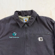 F- Carhartt Lightweight Hamilton Chocolate Brown Work Jacket - 2XL