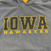 F- Iowa Hawkeyes Embroidered Text Hoodie - 2XL