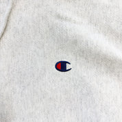 F- Vintage Champion Grey Reverse Weave Hoodie - XL