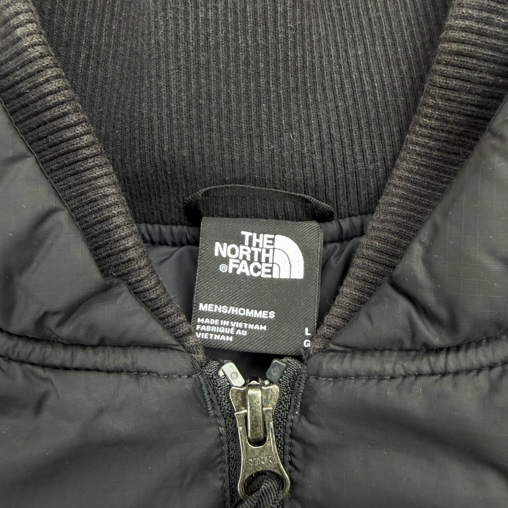 F- The North Face Nuptse Zip Up Puffer Winter Jacket - L