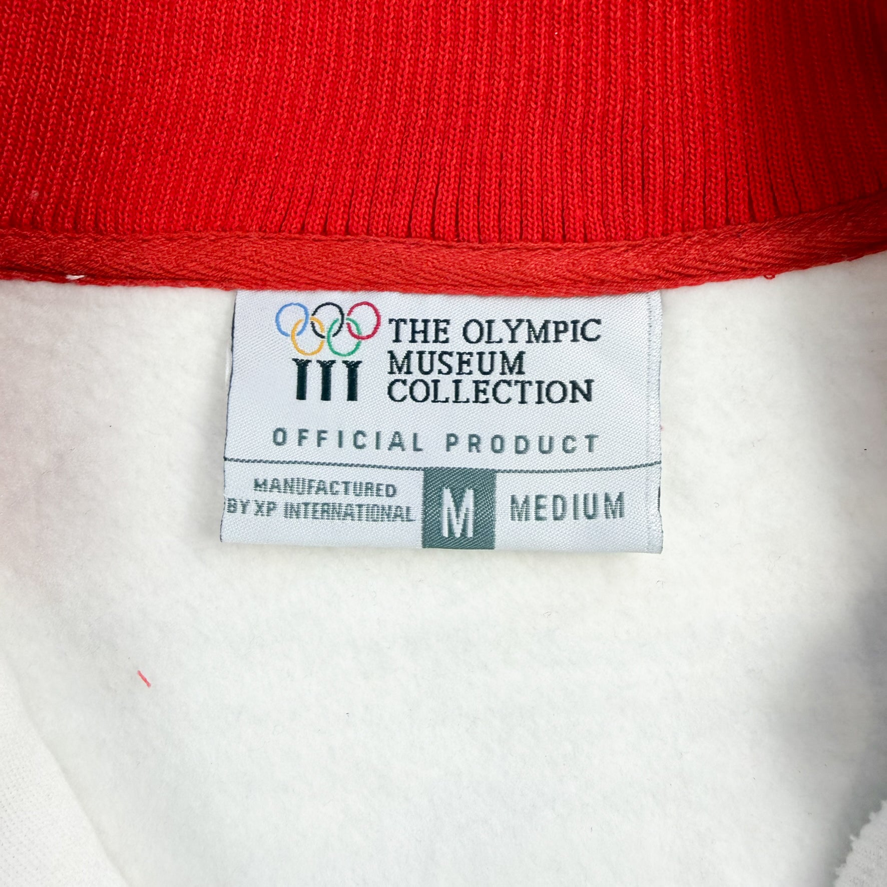 F- Vintage Dead Stock Olympic Museum Collection '84 Los Angeles American Replica Zip Up Track Jacket - M
