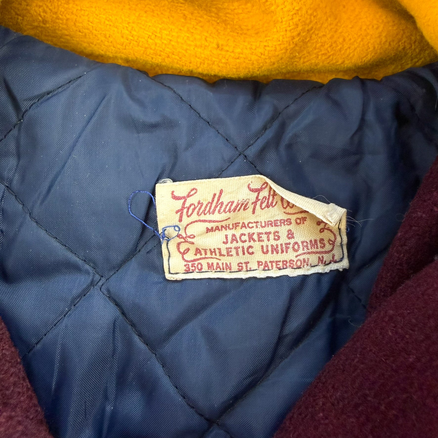 J- Vintage College Marching Band Made In USA Hooded Varsity Jacket - M