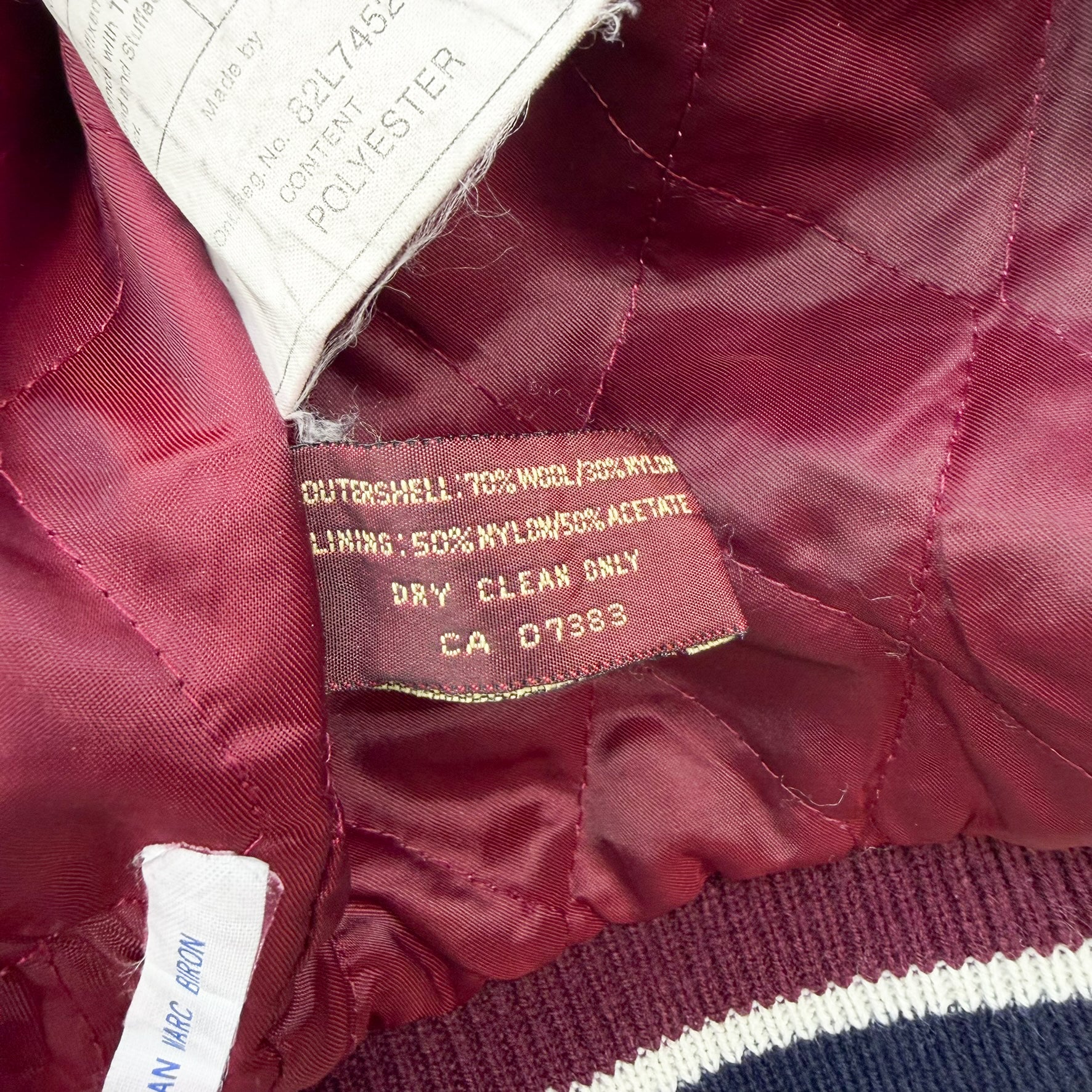 J- Vintage 90s Chaps Ralph Lauren Embroidered Patch Varsity Jacket - M