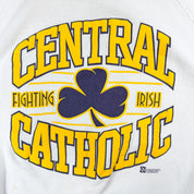 J- Vintage Central Catholic Fighting Irish Made In USA Crewneck - 2XL