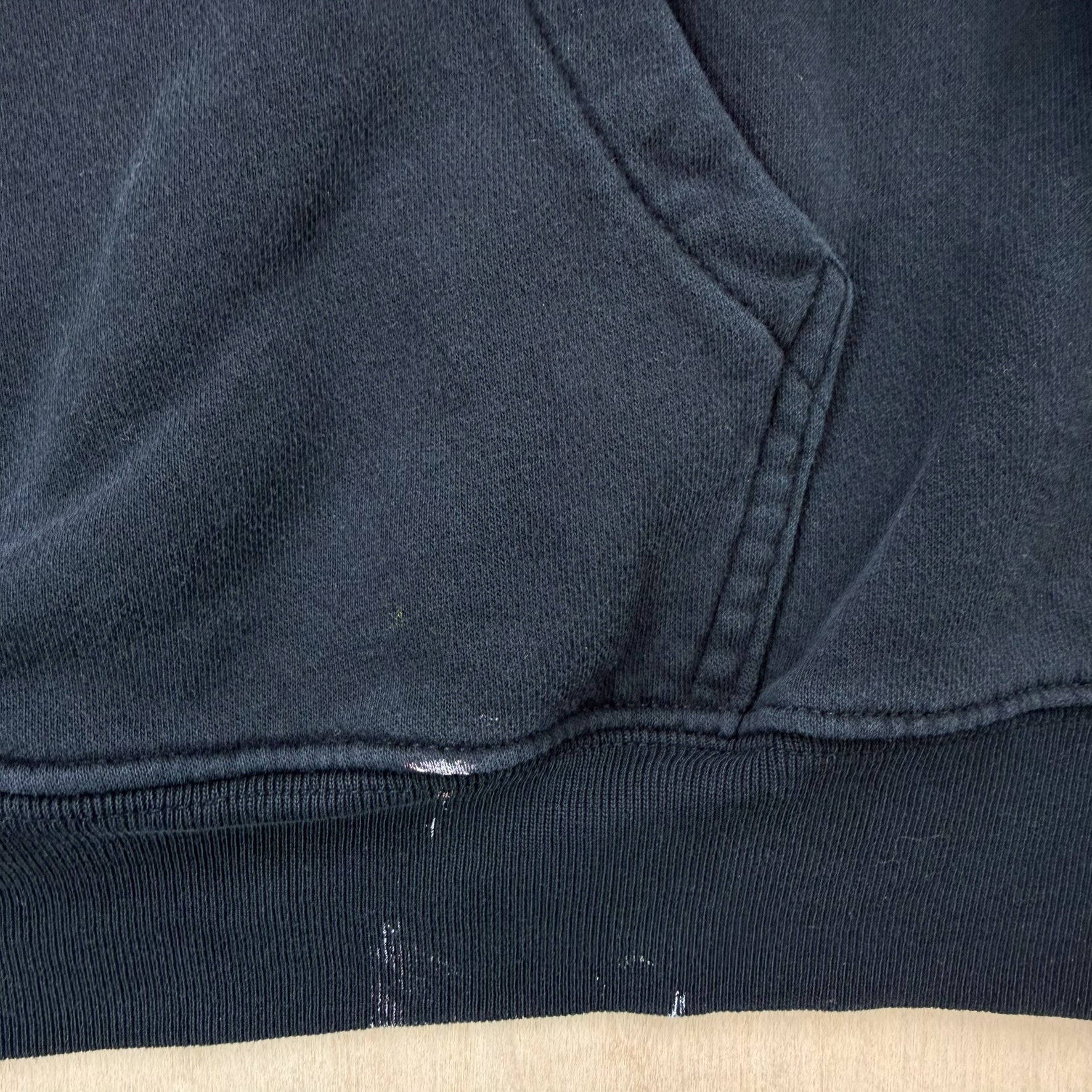 J- Gap Black Embroidered Text Hoodie - 2XL