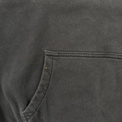 J- Gap Black Embroidered Text Hoodie - 2XL