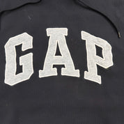 J- Gap Black Embroidered Text Hoodie - 2XL