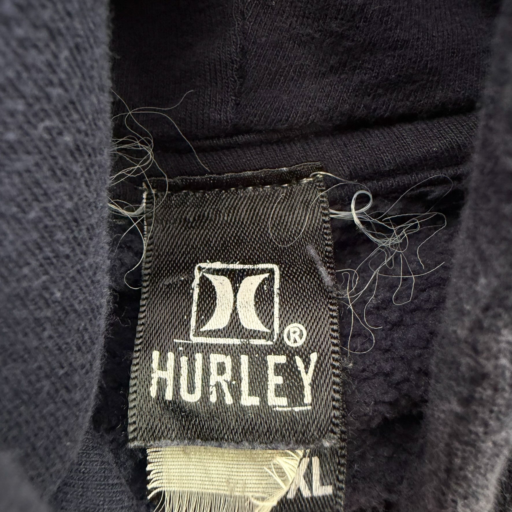 J- Vintage Hurley International Freedom Company Navy Hoodie - XL