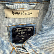 J- HOM AC/DC North American Tour Abercrombie Reworked Denim Jacket - XS