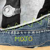 J- HOM Tupac Middle Finger Calvin Klein Reworked Denim Jacket - L