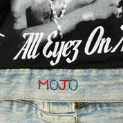 J- HOM Tupac All Eyez On Me Reworked Denim Jacket - XL